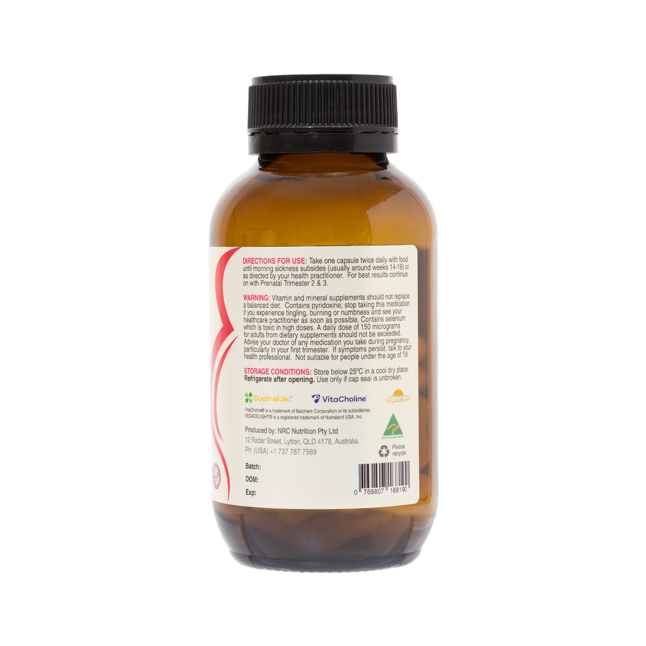 Prenatal Trimester One with Ginger | US Label | EOFY Sale - Buy 2, Get 50% Off!